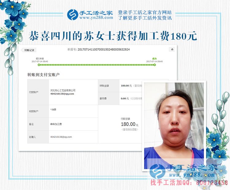 在兒女的幫助下，四川下崗職工蘇女士找到了適合自己的長久的“好工作”(圖1)